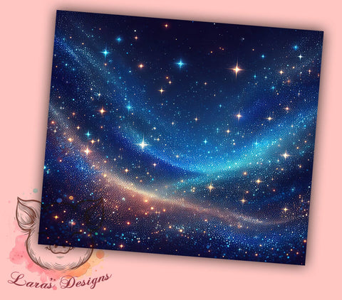 Royal Blue Glitter, Ombre Tumbler, Dark Blue Design, 20oz Tumbler, Glitter Wrap, Sublimation Design, Custom Tumbler Sublimation Lara' s Designs 