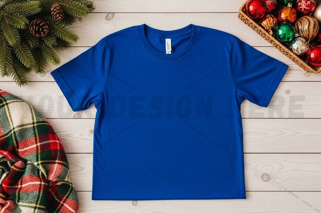 Royal blue t-shirt mockup design Mock Up Photo Designangry 