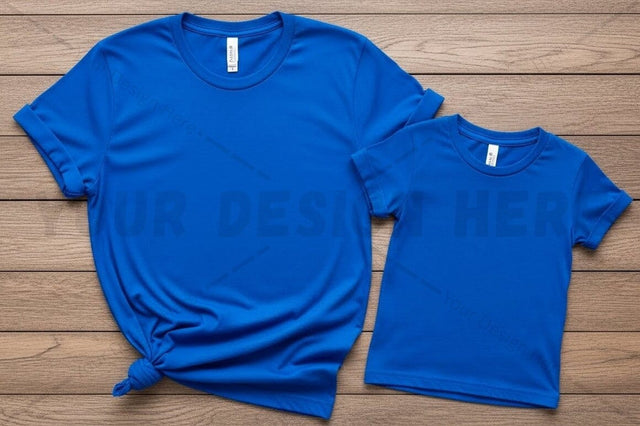 Royal blue t-shirt mockup design Mock Up Photo Regulrcrative 