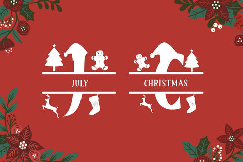 Royal Christmas Monogram Font Prasetya Letter 