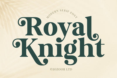 Royal Knight - Modern Serif Font Font Jozoor 