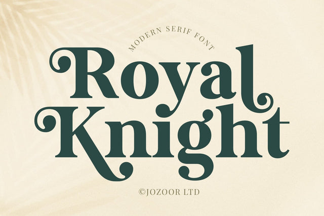 Royal Knight - Modern Serif Font Font Jozoor 