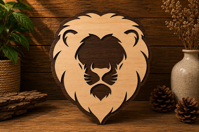 Royal Lion Head Laser Cut Svg File Design SVG Regulrcrative 