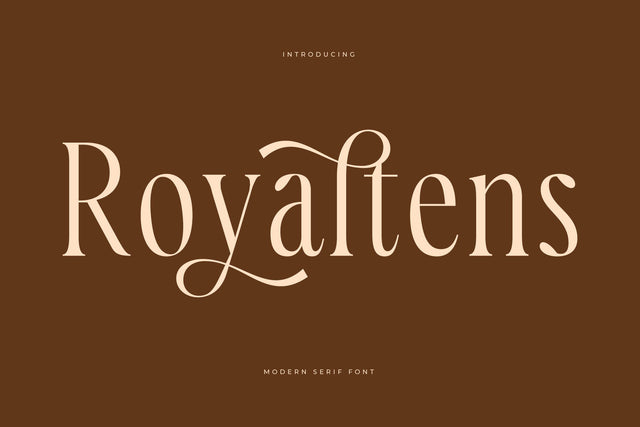 Royaltens - Modern Serif Font Font Letterena Studios 