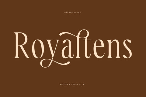 Royaltens - Modern Serif Font Font Letterena Studios 