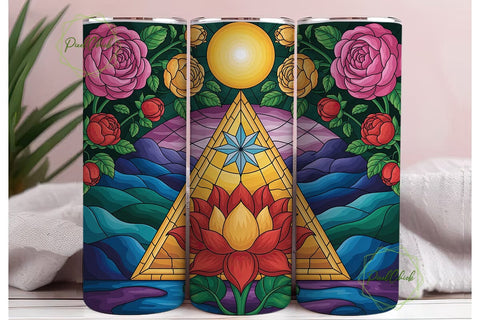 RPG Dice Game 20oz Tumbler Wrap Sublimation PixelChick 