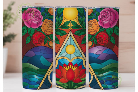 RPG Dice Game 20oz Tumbler Wrap Sublimation PixelChick 