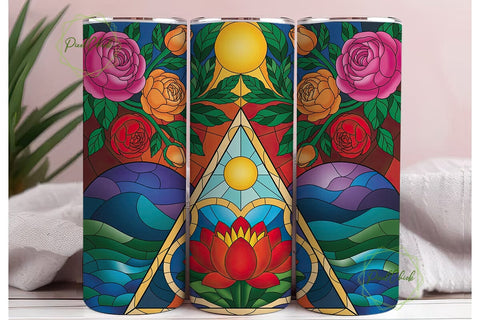 RPG Dice Game 20oz Tumbler Wrap Sublimation PixelChick 