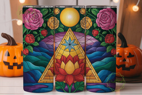 RPG Dice Game 20oz Tumbler Wrap Sublimation PixelChick 