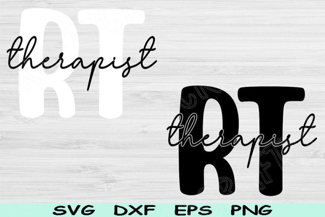RT Svg Dxf Png Cut File, Respiratory Therapist Svg, Respiratory Therapy Svg Files For Cricut, Nurse Svg Digital Download Sublimation Designs SVG TiffsCraftyCreations 