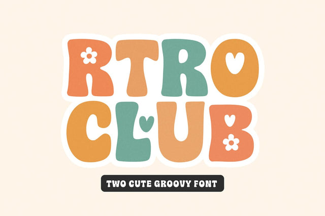 Rtro Club - Groovy Retro Font Font Jozoor 