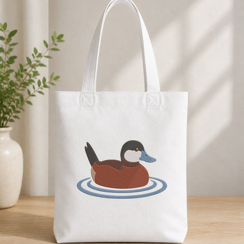 Ruddy Duck Embroidery Design – Duck on Water Machine Embroidery File, Waterfowl Bird Wildlife Embroidery Design Embroidery/Applique DESIGNS PatternFeed8 
