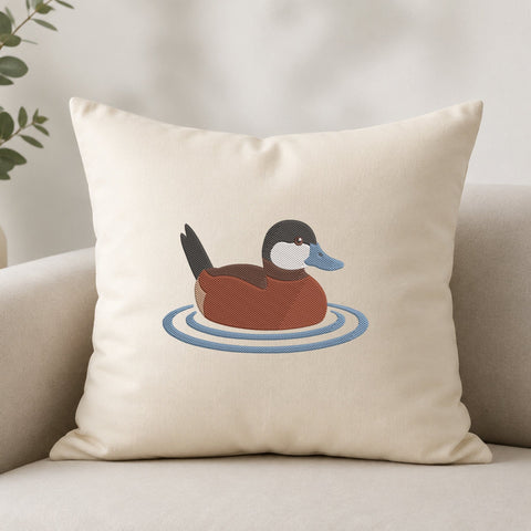 Ruddy Duck Embroidery Design – Duck on Water Machine Embroidery File, Waterfowl Bird Wildlife Embroidery Design Embroidery/Applique DESIGNS PatternFeed8 