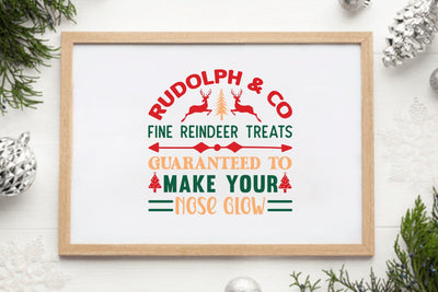 Rudolph & co fine reindeer treats guaranteed to make your nose glow SVG Angelina750 