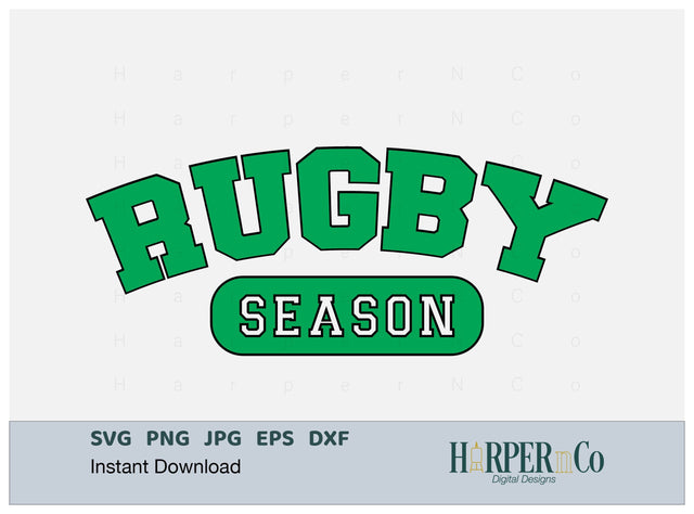 Rugby Season Laser SVG EPS Cut File SVG HarperNCo 