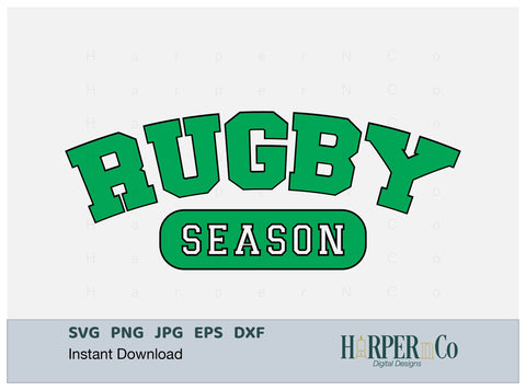 Rugby Season Laser SVG EPS Cut File SVG HarperNCo 