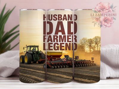 Rugged Roots Farmer Dad Tumbler, Country Dad Tumbler, Farm Life Present, Farming Dad Design, Ranch Father Gift, Agriculture Dad Gift, Farmer Husband Present Sublimation Li Zamperini 