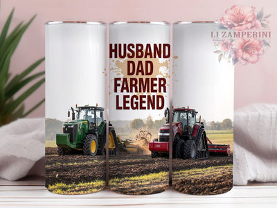Rugged Roots Farmer Dad Tumbler, Country Dad Tumbler, Farm Life Present, Farming Dad Design, Ranch Father Gift, Agriculture Dad Gift, Farmer Husband Present Sublimation Li Zamperini 