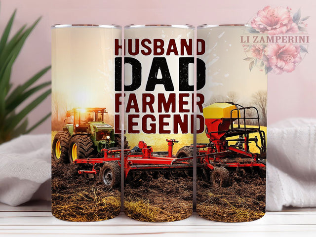 Rugged Roots Farmer Dad Tumbler, Country Dad Tumbler, Farm Life Present, Farming Dad Design, Ranch Father Gift, Agriculture Dad Gift, Farmer Husband Present Sublimation Li Zamperini 