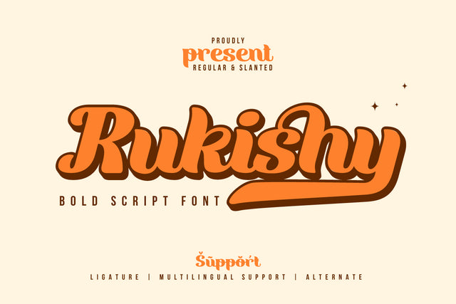 Rukishy - Script Font Font twinletter 