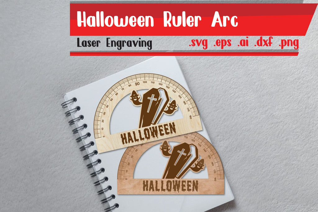 Arch Template Ruler Ruler Arch - Ruler Protactor - Wooden Ruler - So Fontsy