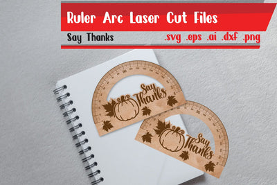 Ruler Arch - Ruler Protactor - Wooden Ruler - Thanks Giving SVG zafrans studio 