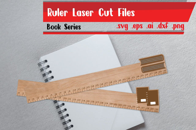 Ruler Laser Cut - Ruler Book Series SVG zafrans studio 
