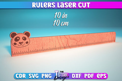 Rulers Laser Cut Design | Rulers SVG Design | CNC Files SVG The T Store Design 