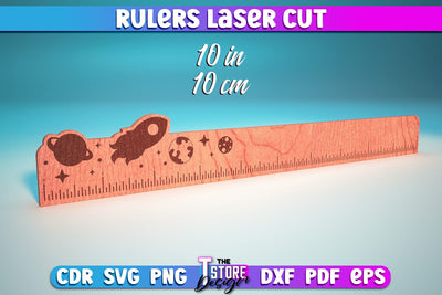 Rulers Laser Cut Design | Rulers SVG Design | CNC Files SVG The T Store Design 