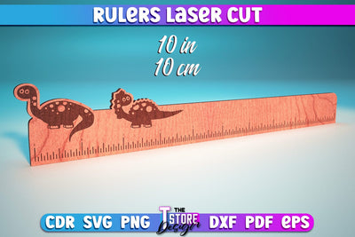 Rulers Laser Cut Design | Rulers SVG Design | CNC Files SVG The T Store Design 