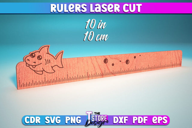 Rulers Laser Cut Design | Rulers SVG Design | CNC Files SVG The T Store Design 