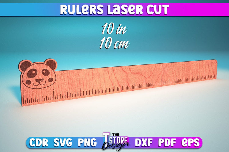 Rulers Laser Cut Design | Rulers SVG Design | CNC Files - So Fontsy