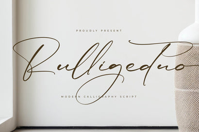 Rulligedro - Modern Calligraphy Script Font Letterena Studios 