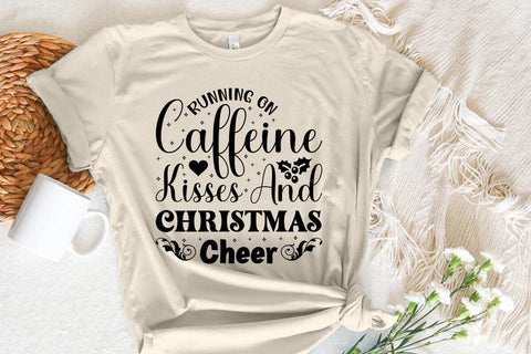 Running On Caffeine Kisses & Christmas Cheer SVG Angelina750 