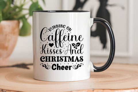 Running On Caffeine Kisses & Christmas Cheer SVG Angelina750 