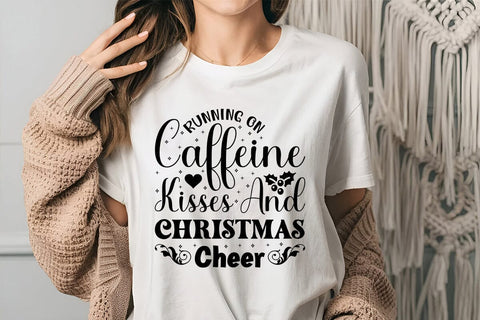 Running On Caffeine Kisses & Christmas Cheer SVG Angelina750 