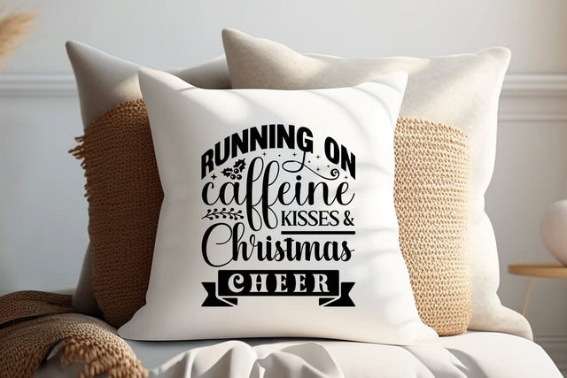 Running On Caffeine Kisses & Christmas Cheer SVG Angelina750 