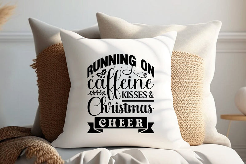 Running On Caffeine Kisses & Christmas Cheer SVG Angelina750 