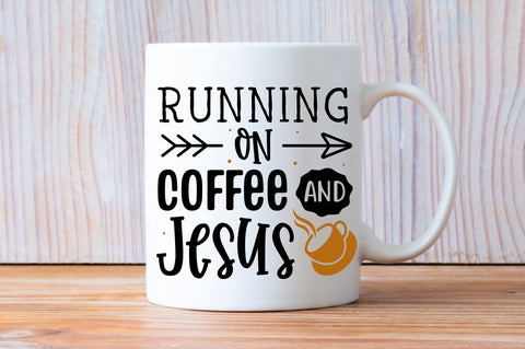 Running on coffee and jesus SVG design SVG Regulrcrative 