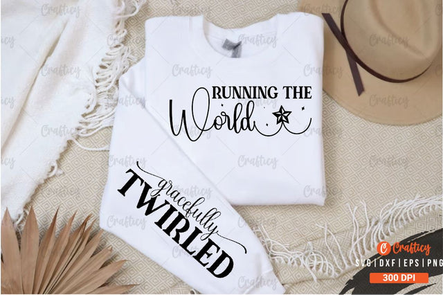 Running the world Sleeve SVG Design SVG Designangry 