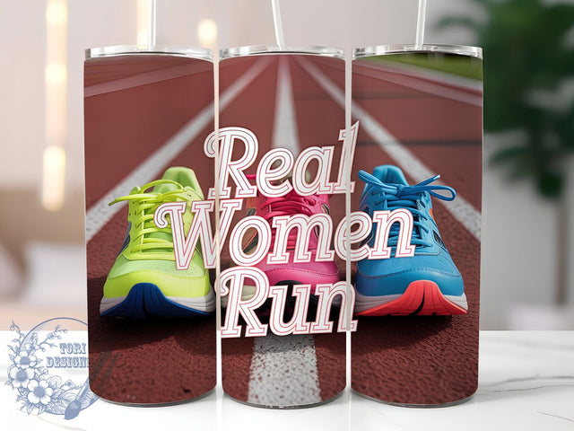 Running Woman Motivational Fitness Tumbler, Motivational Fitness Cup, Athletic Gift Tumbler, 20Oz Sublimation Wrap, Runner Quote Design, Women Athlete Tumbler, Marathon Gift Cup Sublimation ToriDesigns 