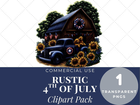 Rustic 4th of July PNG SVG Paige Cole Studio 