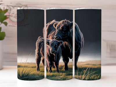 Rustic Angus Cow 20oz Tumbler, Cow And Calf Wrap, Farm Animal Sublimation, Rustic Country PNG, 20oz Tumbler Wrap, Cattle Ranch Lifestyle, Western Farm Design Sublimation Lara' s Designs 