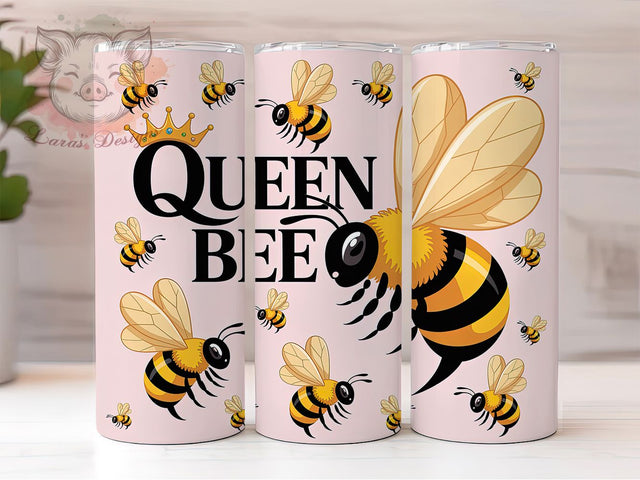 Rustic Bee Design 20oz Tumbler Wrap, Queen Bee Design, Bee Sublimation PNG, Funny Bee Quote, 20oz Tumbler Wrap, Rustic Bee Wrap, Farmhouse Bee Design Sublimation Lara' s Designs 