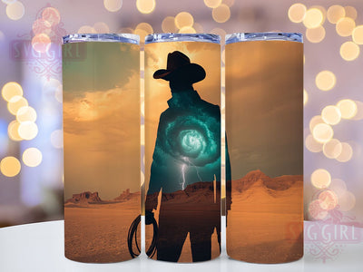 Rustic & Bold Cowboy Tumbler, Western Lasso Design, Rodeo Sublimation, 20oz Cowboy Tumbler, Wild West Tumbler, Cowboy Gift Idea, DIY Western Tumbler Sublimation SvggirlplusArt 