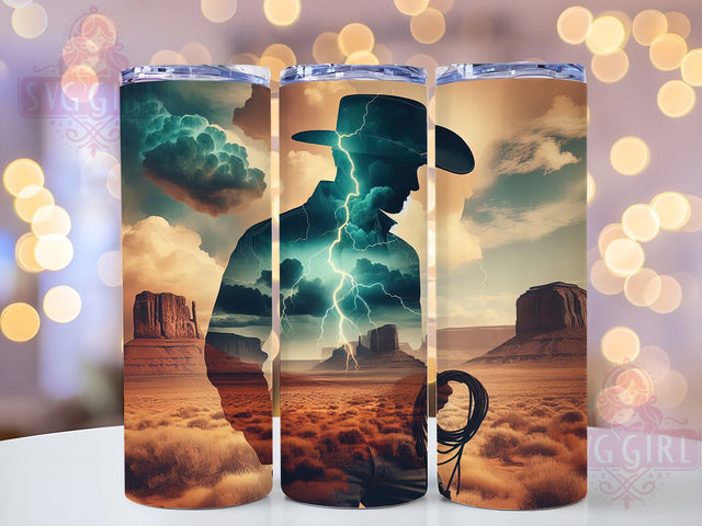 Rustic & Bold Cowboy Tumbler, Western Lasso Design, Rodeo Sublimation, 20oz Cowboy Tumbler, Wild West Tumbler, Cowboy Gift Idea, DIY Western Tumbler Sublimation SvggirlplusArt 