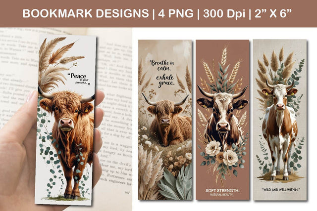 Rustic bookmark design, boho bookmark design, farmhouse bookmark design Sublimation Paper Switch 