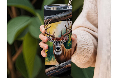 Rustic Buck 20oz Tumbler Wrap Sublimation DesignSVG 