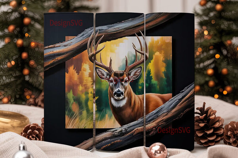 Rustic Buck 20oz Tumbler Wrap Sublimation DesignSVG 