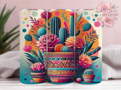 Rustic Cactus Succulent Tumbler, Plant Lover Tumbler, Rustic 20oz Wrap, Sublimation Design, Stylish Gift Idea, Fun Plant Wrap, Desert Succulent Tumbler Sublimation Li Zamperini 